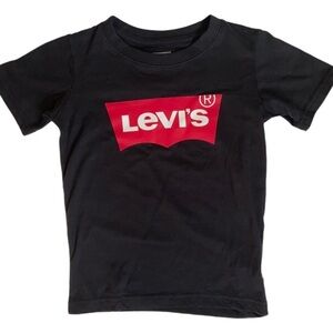 LEVIS Black Crew Neck Short Sleeve T-shirt Size XS NWT